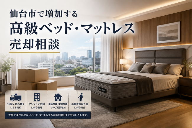 宮城県・仙台市で「シモンズ ベッド・マットレス買取強化」を開始　『出張買取はなまる』が共同販売ルート構築で高価買取体制を拡充