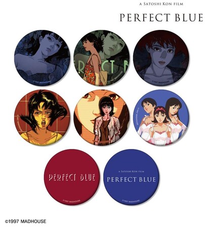 『PERFECT BLUE』のトレーディングマット缶バッジ、トレーディング場面写イラストカードなどの受注を開始！！アニメ・漫画のオリジナルグッズを販売する「AMNIBUS」にて
