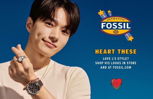 FOSSIL、キム・ミョンス（L）を起用した新作時計のルックブックを公開