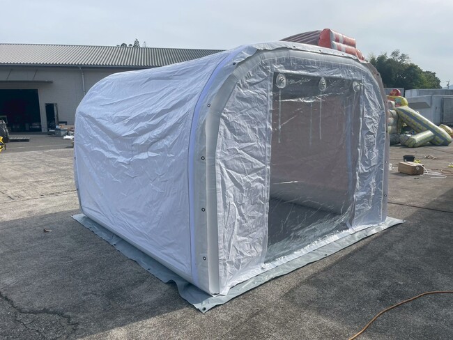 【実証実験済み・外気比-12℃】炎天下の現場に「冷えた部屋」を即設置。現場用クール休憩所が熱中症リスクを低減