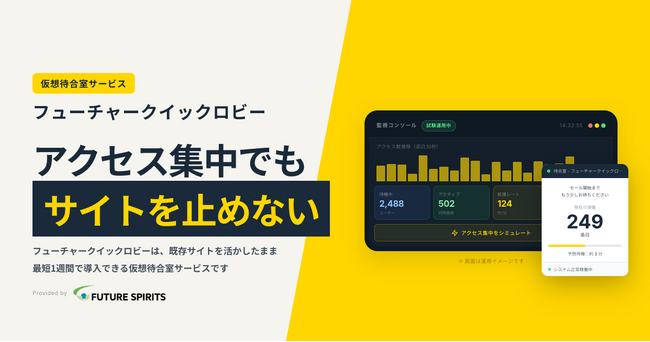 アクセス集中でもサイトを止めない仮想待合室サービス、7日間14.9万円の短期プランを提供開始