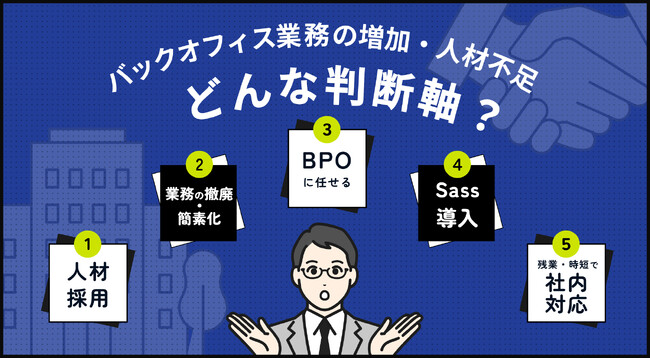 【BPO意識調査】人材不足でもBPO利用経験は25%止まり。比較先はSaaS・採用・業務撤廃