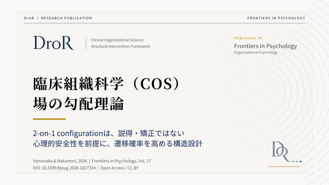 臨床組織科学（COS）の場の勾配理論──Field Gradient Theoryと2-on-1 configurationによる構造的介入