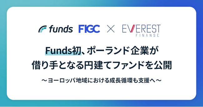 Fundsが欧州市場へ初展開、「Everestリースバック債権担保ファンド#1」を公開