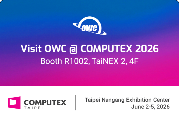 Other World Computing (OWC) COMPUTEX TAIPEI 2026にてMacおよびPC向けストレージ、接続・拡張ソリューションを展示