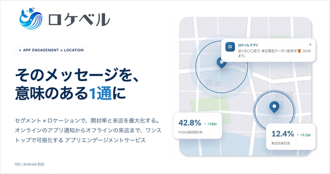アプリエンゲージメントサービス「ロケベル」の提供を開始
