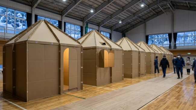 LIFULL ArchiTech、集団避難生活での居住性とプライバシーを守る「インスタントルーム」を販売開始