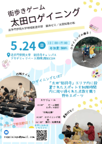 追手門学院大学地域創造学部の学生が5月24日にまち歩きゲーム「太田ロゲイニング」を開催 ― 茨木市の総持寺から太田地区が舞台、官学民一体で行う地域の魅力発信イベント