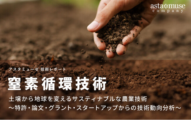 窒素循環技術：土壌から地球を変えるサスティナブルな農業技術 ～特許・論文・グラント・スタートアップからの技術動向分析～