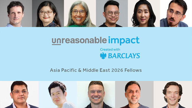 Staple、地域再生モデルがグローバルに評価され『Unreasonable Impact 2026』アジア太平洋・中東地域（全11社）に選出