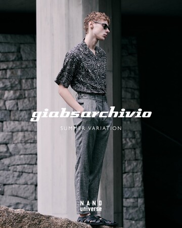 ナノ・ユニバースより、〈giabsarchivio〉モアバリエーションPOPUP開催 - 盛夏を彩る特別コレクションを展開