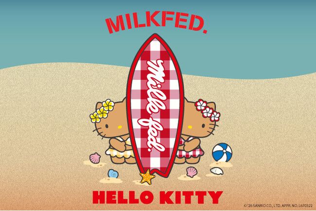 MILKFED.（ミルクフェド）がハローキティとのコラボレーションアイテムを発表。