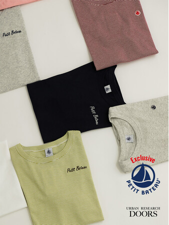 PETIT BATEAU（プチバトー） × URBAN RESEARCH DOORS 新作を含む別注Tシャツ5型が登場