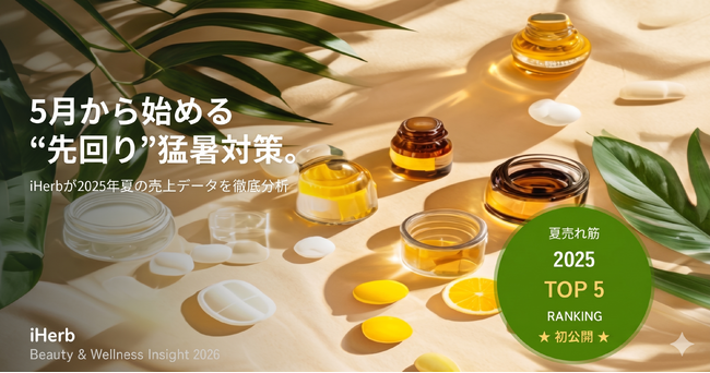 【2025年夏の売れ筋レポート】5月から始める“先回り”猛暑対策。iHerbが昨夏に売れた商品を初公開