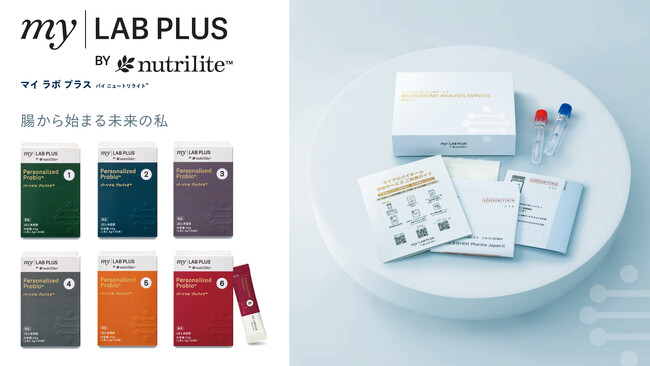 腸から始まる未来の私 my LAB PLUS BY nutrilite(TM) 「マイクロバイオーム 分析サービス」 ＆ 「パーソナル プロバイオ(TM)」 5月19日（火）発売