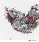 「Procession Spin」 高精細ジークレー版画 作品の一部分 「Procession Spin」 高精細ジークレー版画 作品の一部分