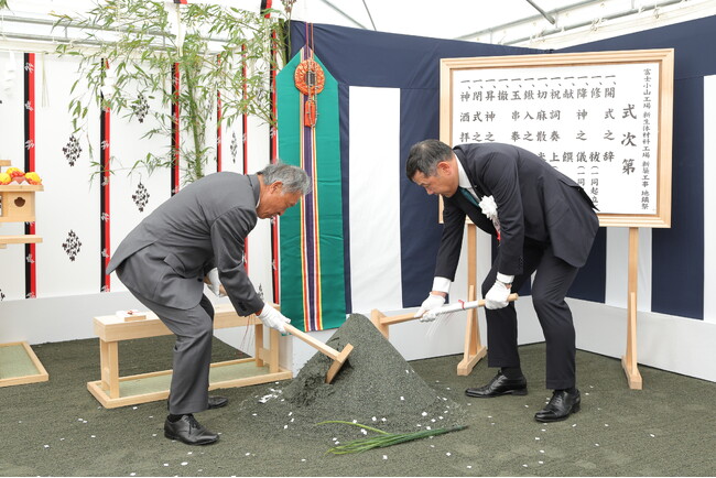 株式会社ジーシー「富士小山工場 新生体材料工場 地鎮祭」を実施