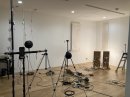 実験住宅内での測定の様子 実験住宅内での測定の様子