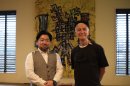 マークパンサーさんと代表取締役の写真