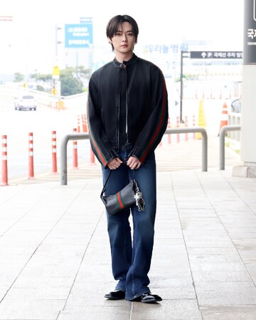【GUCCI】Stray Kidsリノが東京渡航に向けて金浦空港に到着