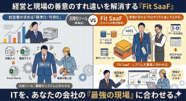 SaaSとFit SaaFの比較イメージ