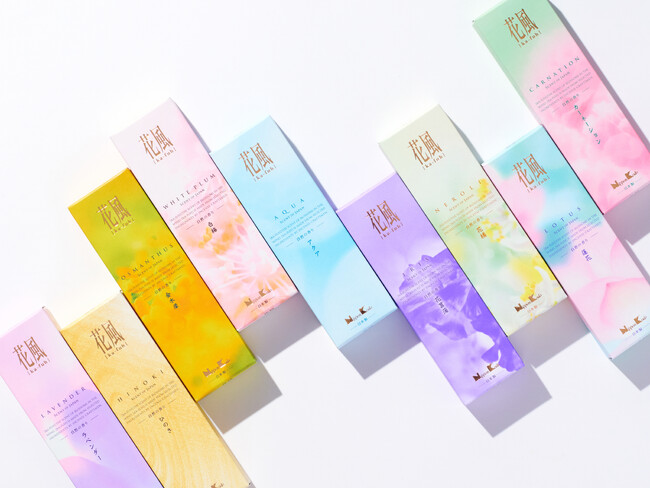 日本香堂、リニューアルした『花風』の小容量タイプも一新