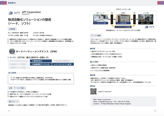 APT、JETROバンコク発行のデジタルカタログ「JAPAN DX 2026」に掲載