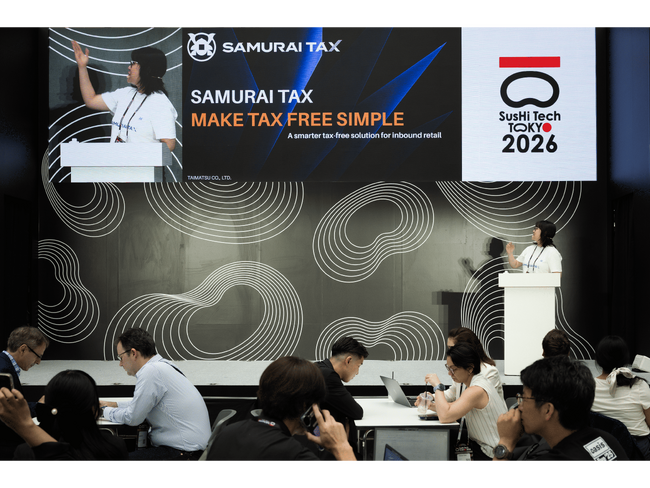 SAMURAI TAX、「SusHi Tech Tokyo 2026」に出展・登壇 ― リファンド方式移行を見据えた次世代免税インフラを提案