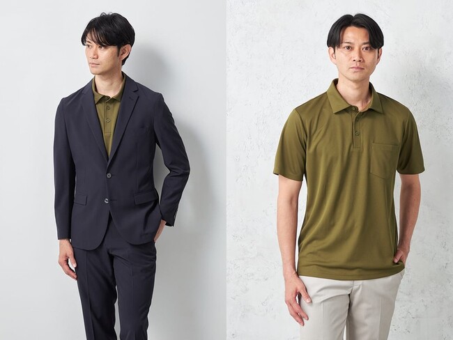 着るだけで涼しい、特許技術の冷却素材が酷暑日のビジネスも変える！「COOLCORE セットアップ・半袖ビジネスポロシャツ」２０２６年５月２３日（土）発売