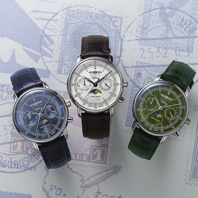 ドイツ時計ブランド『ZEPPELIN（ツェッペリン）』、『100周年記念シリーズ 36mm ムーンフェイズ』が5月22日に発売。同日から「本革ウォッチロール」がもらえるキャンペーンを開催します。