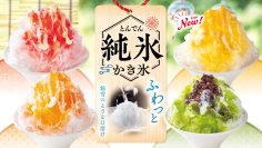 ふわっふわな口溶けの『とんでん純氷かき氷』が６月９日（火）より今年も登場！新作「果肉入りマンゴー」を含む全４種類に、“追いシロップ”を初導入