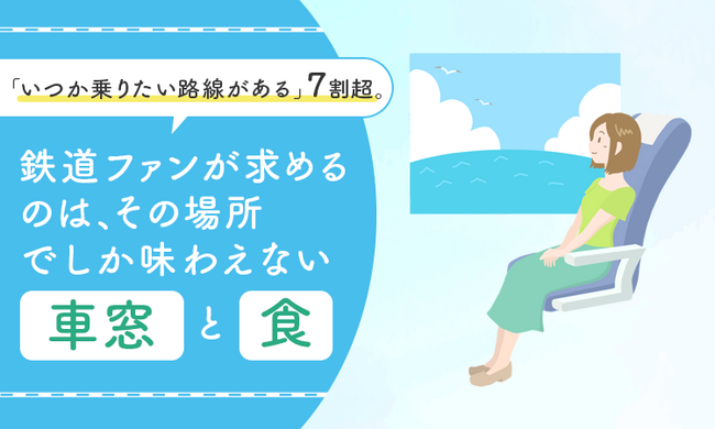 「いつか乗りたい路線がある」7割超。鉄道ファンが求めるのは、その場所でしか味わえない「車窓」と「食」