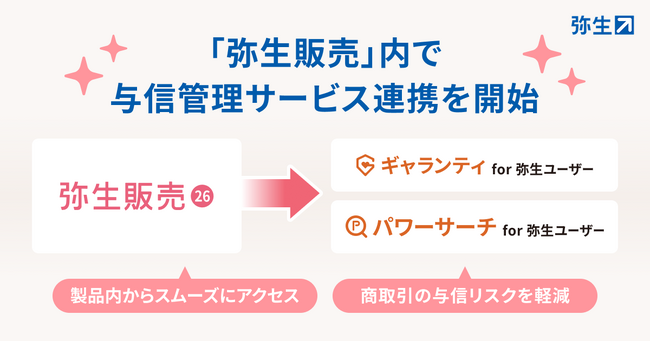 「弥生販売」内で与信管理サービスとの連携を開始