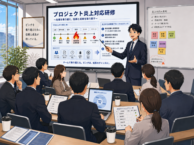 炎上する前に、PMは何をすべきか？　AI導入などに対応した法人向け「プロジェクト炎上対応研修」を強化　日本プロジェクトソリューションズ株式会社