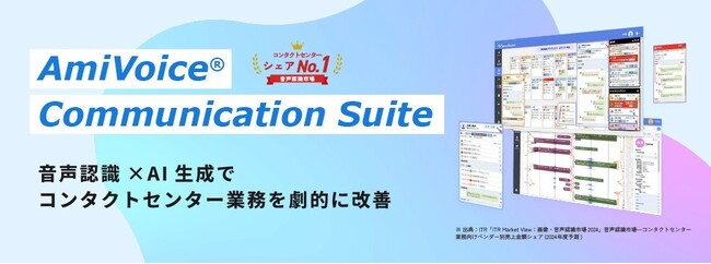 コンタクトセンター業界初！（※1）AI音声認識ソリューション「AmiVoice Communication Suite」に複数のAIエージェントがオペレーターをリアルタイムに支援する新機能を追加