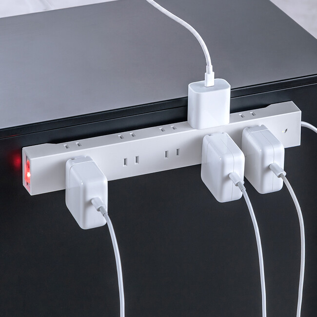 雷ガード・マグネット搭載!ACアダプタが干渉しにくい10個口電源タップが新登場