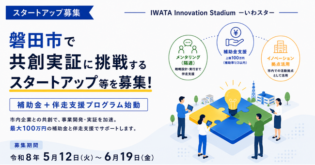 ReGACY、静岡県磐田市で共創事業に挑戦するスタートアップ等の伴走支援プログラムを始動
