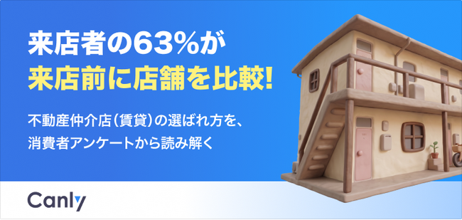 【無料レポート公開】来店者の約63%が事前に店舗を比較！消費者アンケートから読み解く、不動産賃貸仲介店の「選ばれ方」