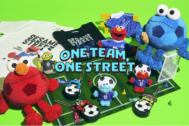 【セサミストリートマーケット】世界中で盛り上がりを見せるサッカーをテーマにした「ONE TEAM, ONE STREET」サッカー観戦をもっと楽しくするにぎやかなアイテムが新登場！〈6月4日(木)〉