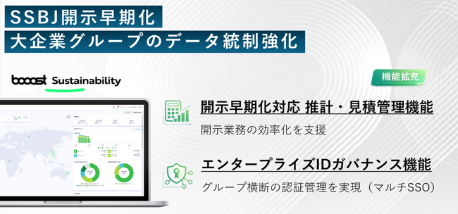booost Sustainability、機能拡張によりSSBJ早期開示対応を強化