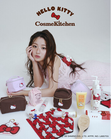 SNSで大人気のCosme Kitchen × ハローキティコラボレーションアイテムが本日より全国販売開始！予約完売した5品番の追加予約販売が決定！