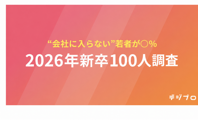“会社に入らない”若者、約2割　新卒100人に聞いたキャリア観とリスキリング意識調査