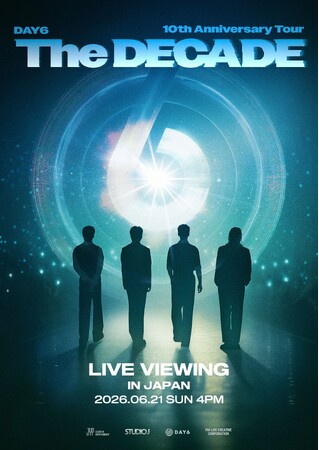 DAY6 デビュー10周年記念、DAY6 10th Anniversary Tour ＜The DECADE＞ in JAPAN日本全国の映画館にてライブビューイング開催決定