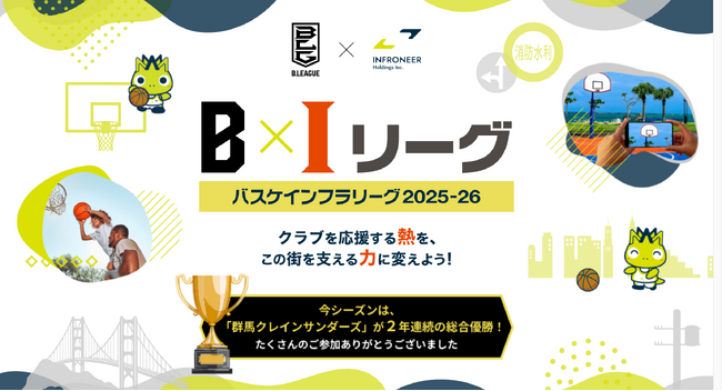 バスケインフラリーグ（BIリーグ）2025-26　クラブ賞と個人賞を発表 「群馬クレインサンダーズ」が2年連続総合優勝