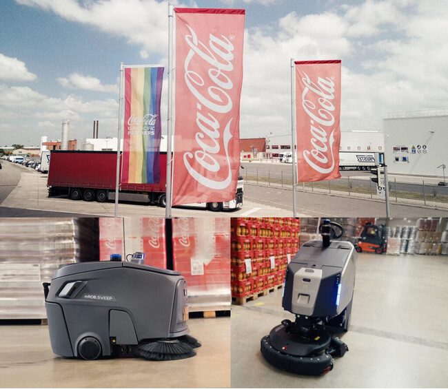 コカ・コーラ、Gausium 清掃ロボットの導入により倉庫清掃の自動化を実現
