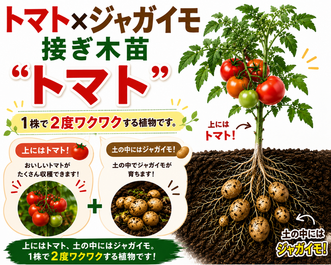“これ、本当にトマト！？”話題の「ポマト（ジャガトマ）」が横浜に登場。横浜グリーンファームで見て・食べて・体験する「トマトフェス2026」開催！