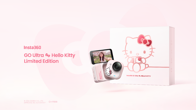 Insta360、サンリオとのコラボ「GO Ultra × Hello Kitty Limited Edition」を発表