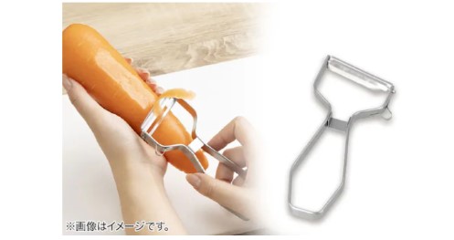 貝印株式会社との共同開発。断面がみずみずしく輝く、「切れ味のいいピーラー」が新登場。