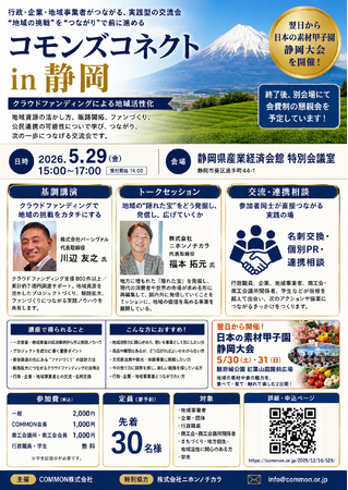 【5月29日開催レポート】富士市・松川町も参加。「コモンズコネクト静岡」を開催