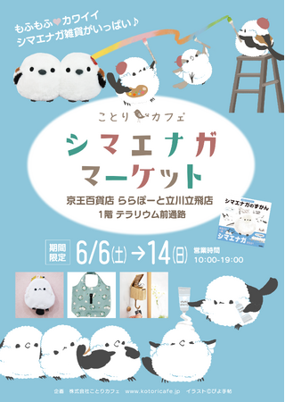 「シマエナガマーケット」キャラバン、ららぽーと立川立飛に登場♪